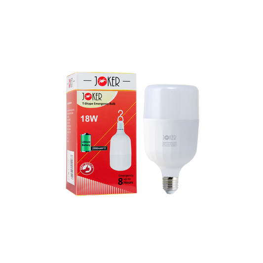 JOKER LED BULB + BATTERY + RC 8 W ( EMERGENCY 5 UP TO HOURS)