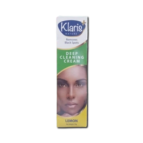 KLARIS, DEEP CLEANING CREAM, LEMON, REMOVES BLACK SPOTS