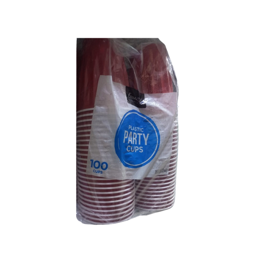 PLASTIC PARTY CUPS (100 CUPS) 18 OZ