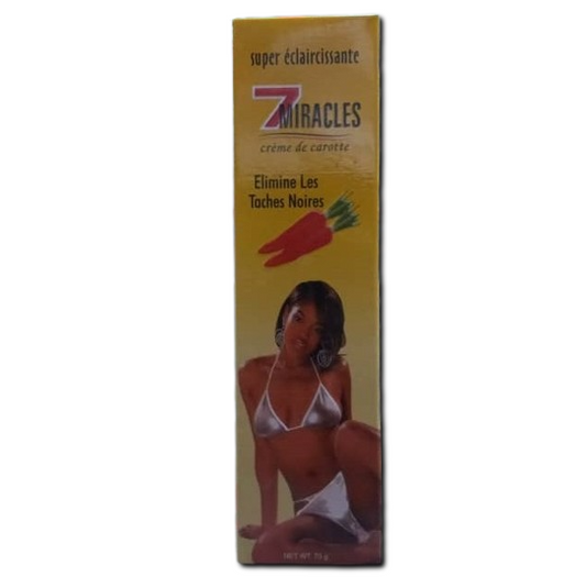 CRÈME DE CAROTTE, SUPER ÉCLAIRCISSANTE, 7 MIRACLES, ELIMINE LES TACHES NOIRES