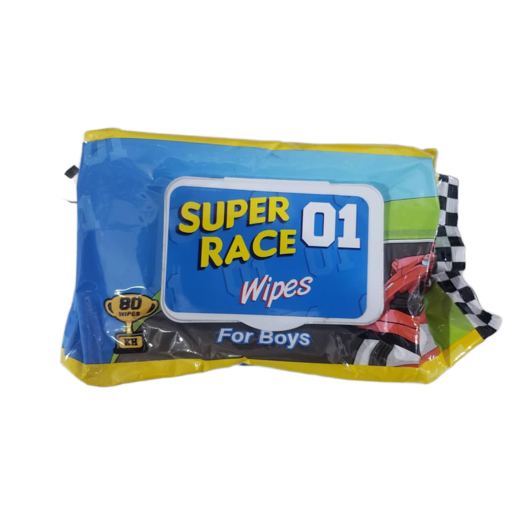SUPER RACE 01 WIPS FOR BOYS  80 WIPES