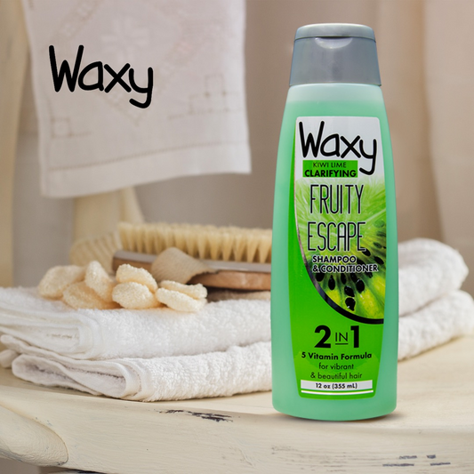 SHAMPOO & CONDITIONER │ 2 IN 1  │WAXY MOISTURIZING FREESIAS│12 OZ (355 ml)