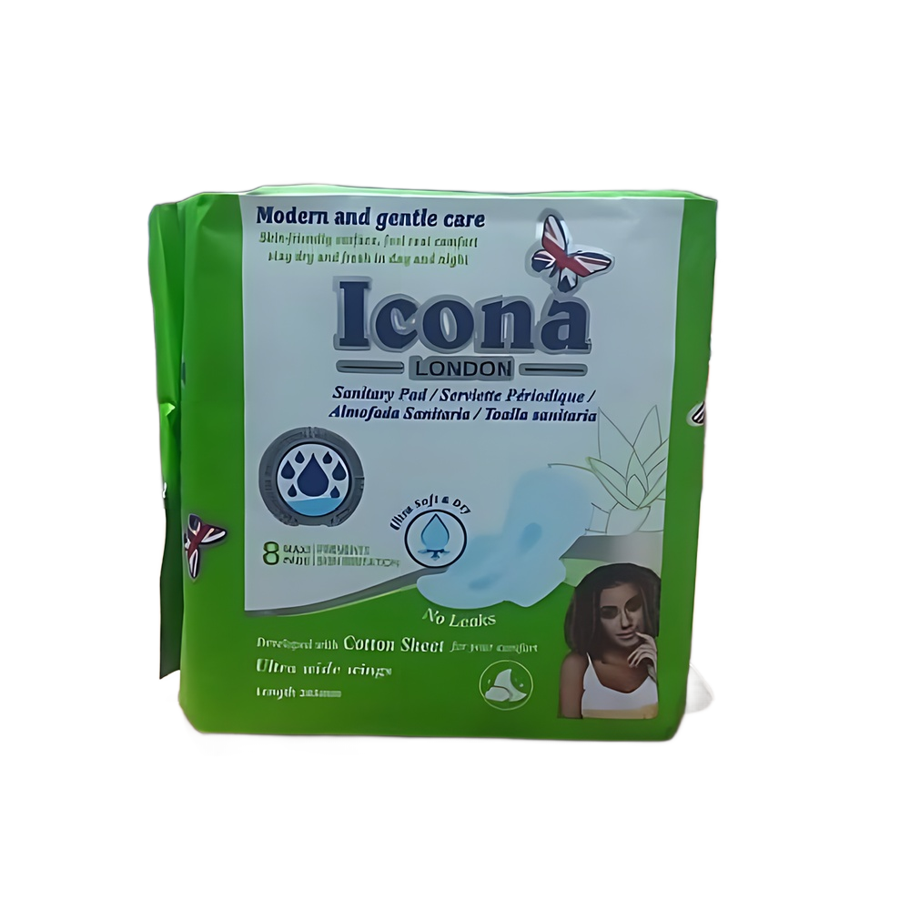 ICONA, MODERN AND GENTLE CARE, SANITARY PAD, SERVIETTE PÉRIODIQUE