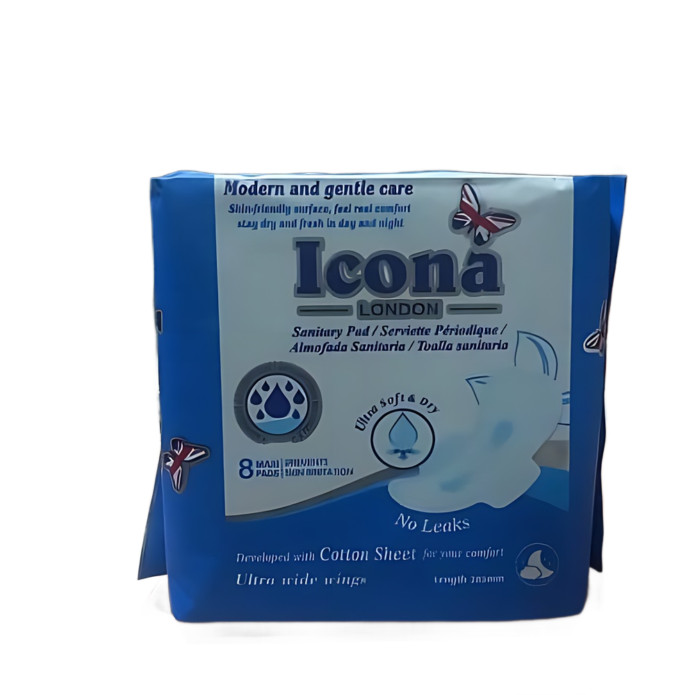ICONA, MODERN AND GENTLE CARE, SANITARY PAD, SERVIETTE PÉRIODIQUE