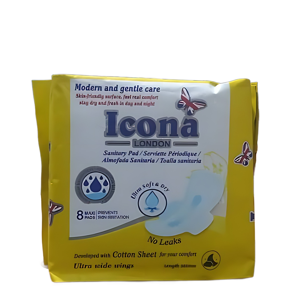 ICONA, MODERN AND GENTLE CARE, SANITARY PAD, SERVIETTE PÉRIODIQUE