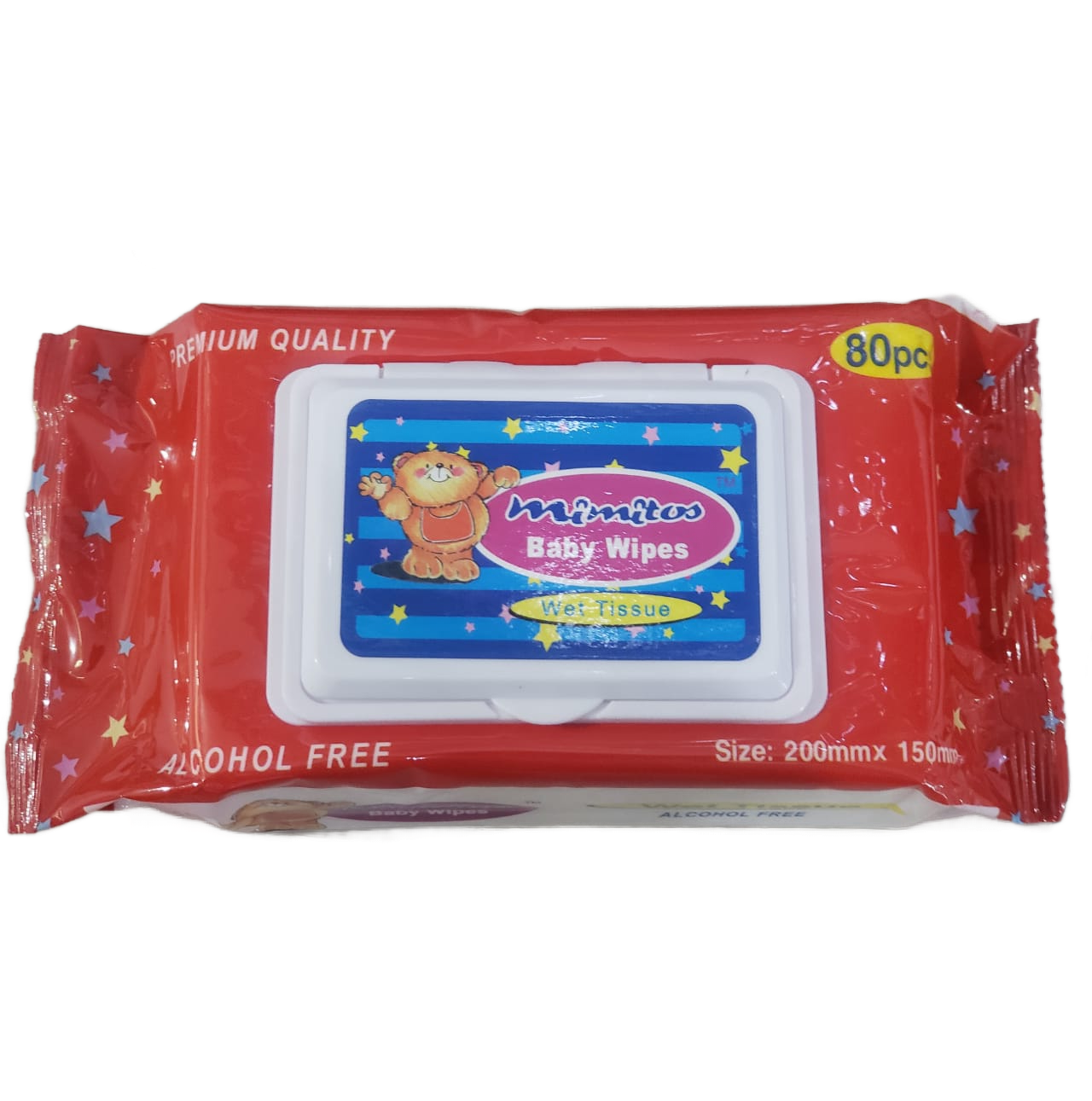 BABY WIPES, MIMITOS , WET TISSUE, 200 MM * 150 MM, 80 PCS