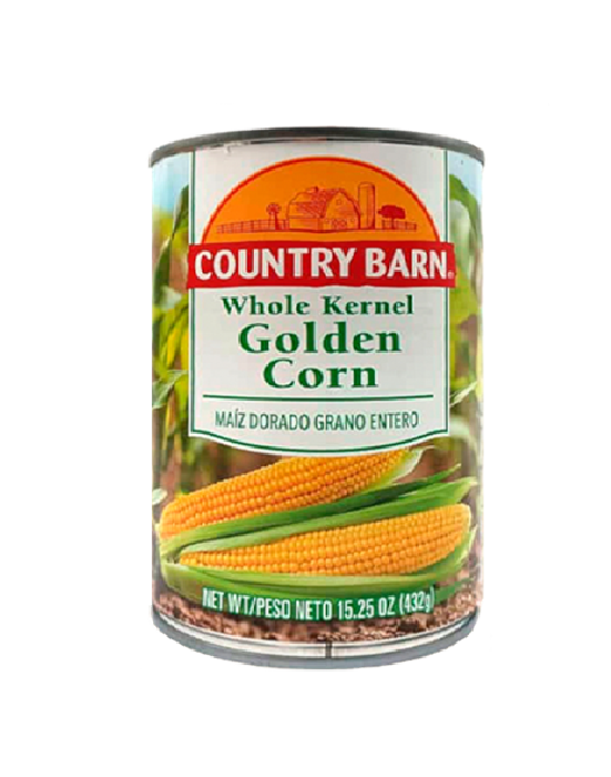 COUNTRY  BARN WHOLE KERNEL GOLDEN CORN ( 15.25 OZ /432 G)