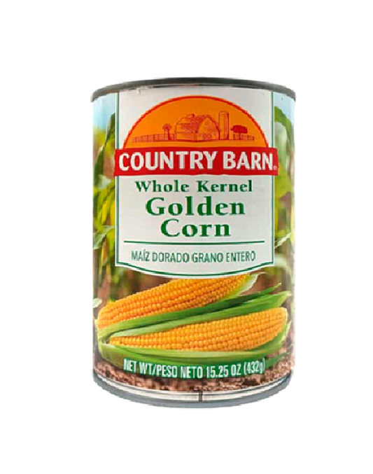 COUNTRY  BARN WHOLE KERNEL GOLDEN CORN ( 15.25 OZ /432 G)