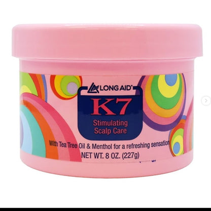 LONG AID K7, STIMLULATING SCALP CARE  (Net. wt; 8 oz. /227 g)