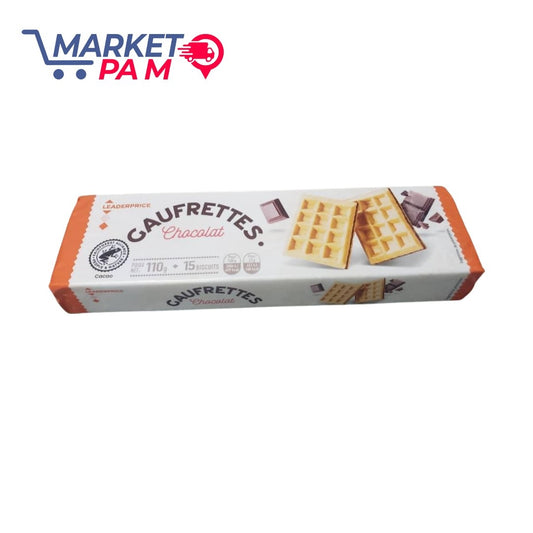 GAUFRETTES CHOCOLAT, 110 g 15 BISCUITS