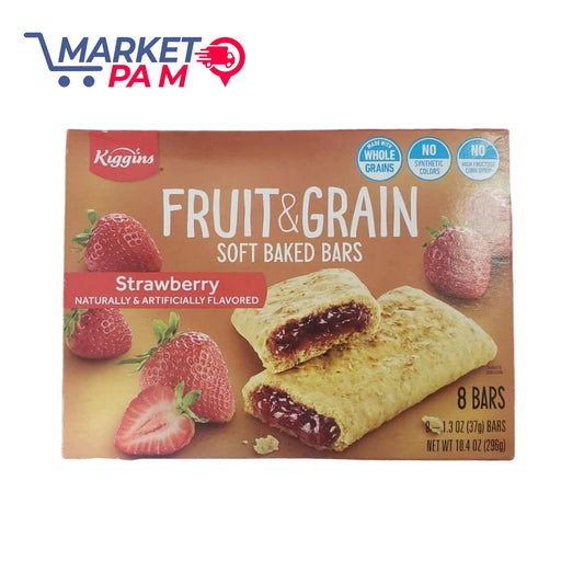 BONBON , FRUIT & GRAIN SOFT BAKED BARD , STRAWBERRY/NATURALY & ARTIFICIALLY FLAVORED/ 8 BARS NET WT 10.4 OZ (296g)