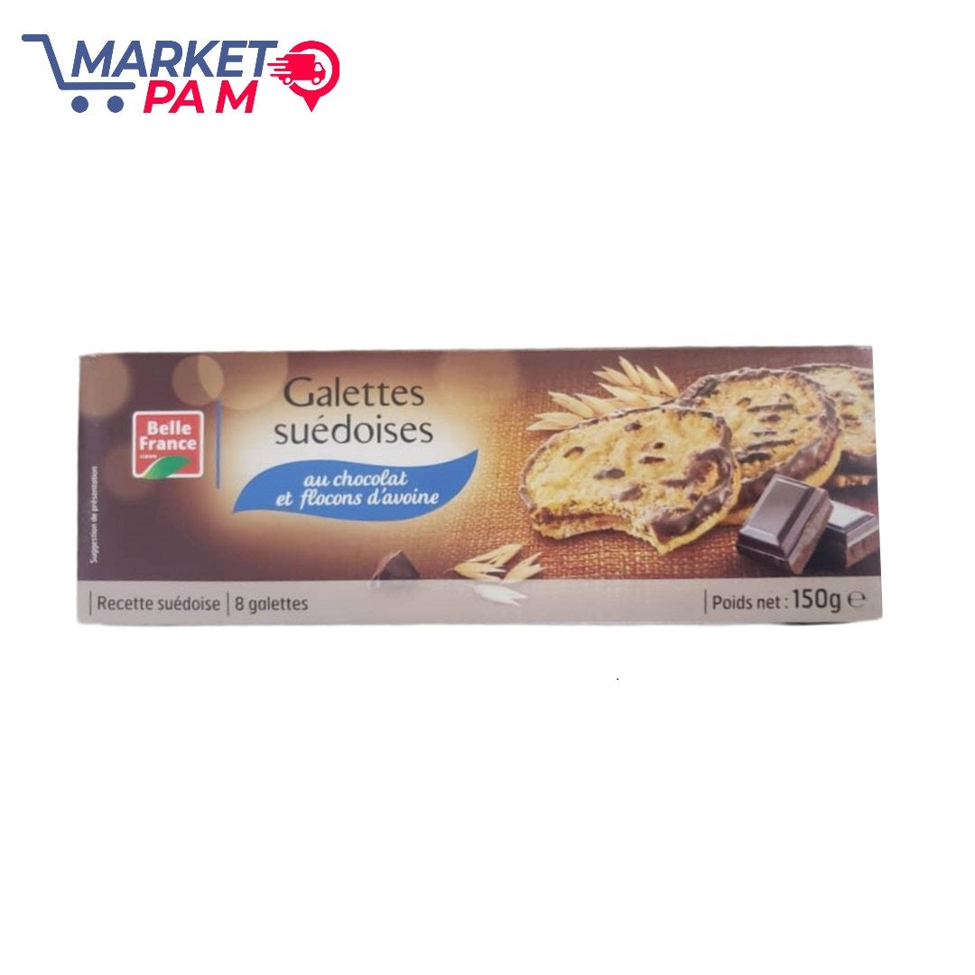 GALETTES SUÉDOISES AU CHOCOLAT DE FLOCONS D'AVOINE, 150 ge