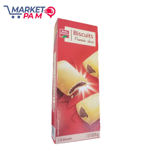 ISCUITS FOURRÉS CHOCO, 225 g/ 12 BISCUITS