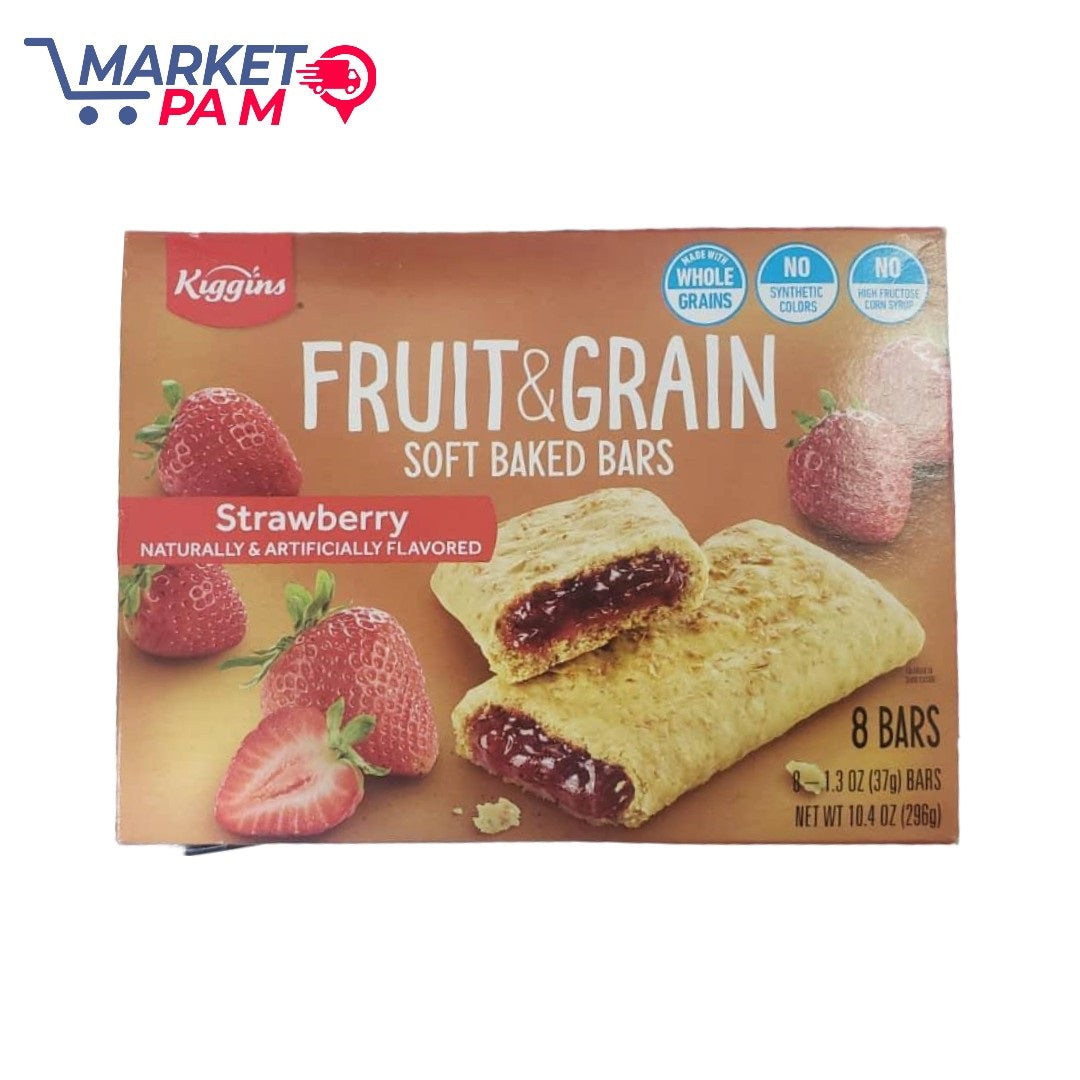 FRUIT &  GRAIN , SOFT BAKED BARS, STRAWBERRY, 8 BARS