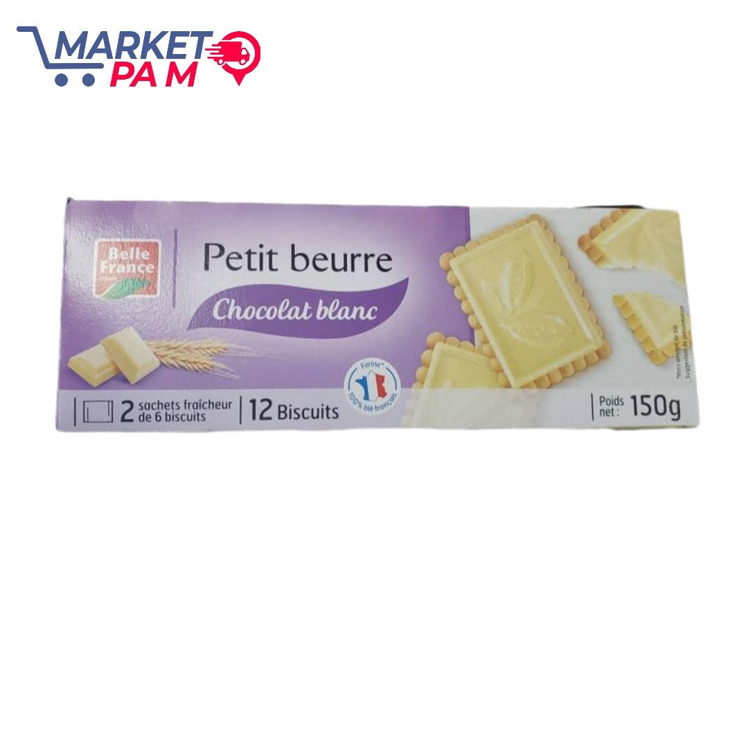 PETIT BEURRRE CHOCOLAT BLANC , 150 G