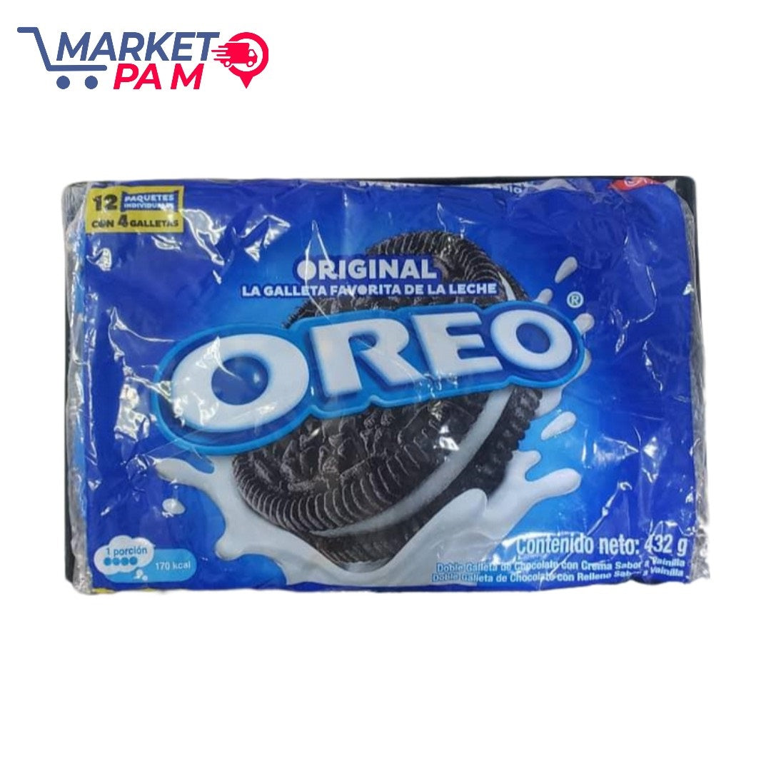ORIINAL, LA GALLETAFAVORITA DE LA LECHE, OREO, 432 g