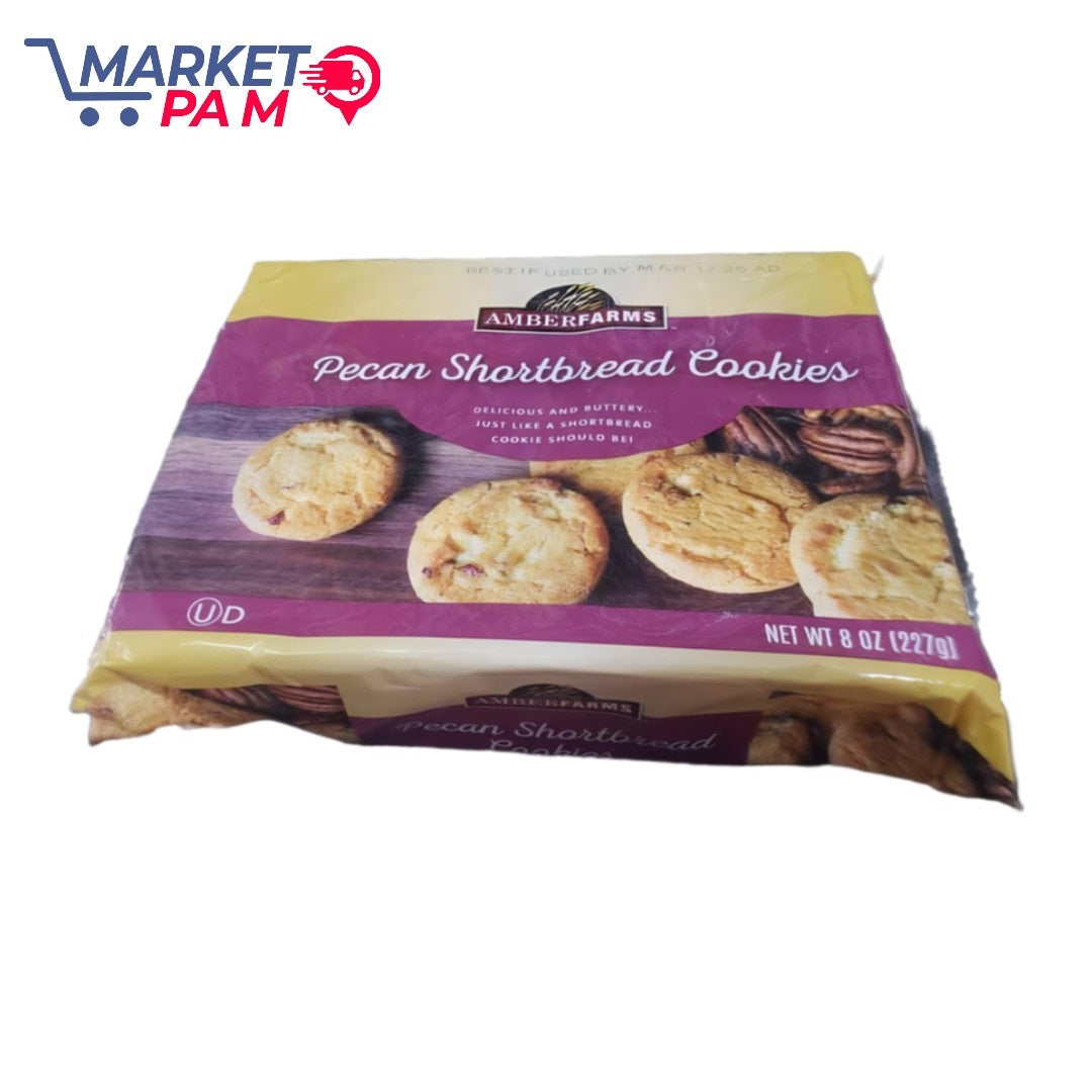PECAN SHORTBREAD COOKIES , 8 OZ (227g)