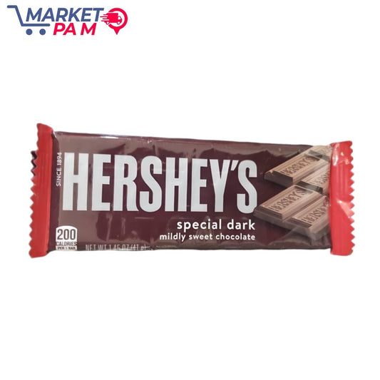 HERSHEY'S 200 CALORIES PER BAR NET WT 145.07-441 at special dark mildly sweet chocolate