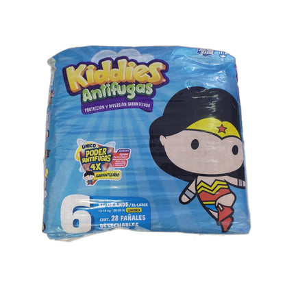 KIDDIES ANTIFUGAS , PAÑALES DESECHABLES UNISEX