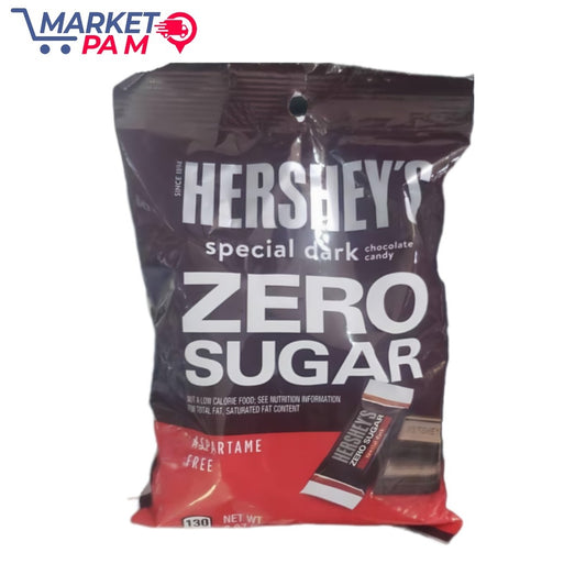 HERSHEY'S special dark chocolate candy ZERO SUGAR AUT A LOW CALORIE FOOD;
