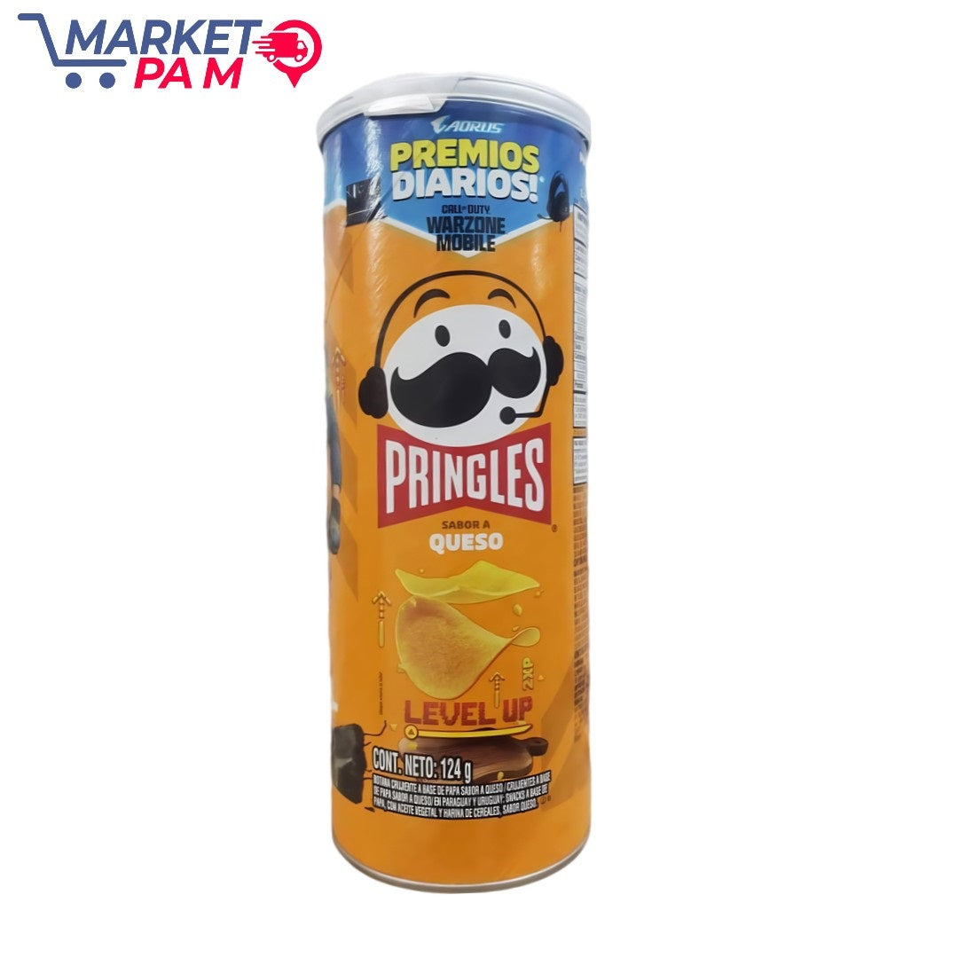 CAORUS PREMIOS DIARIOS! CALL-DUTY WARZONE MOBILE PRINGLES SABOR A QUESO LEVEL UP CONT.NETO:124 g