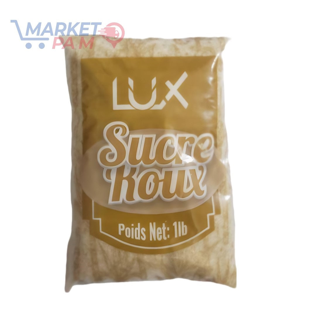 LUX SUCRE ROUX, POIDS NET : 1 LB