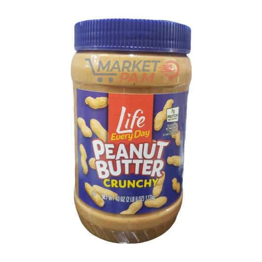 LIVE DAY VERY DAY PEANUT BUTTER CRUNCHY , NET WT 40 OZ 1.13 KG