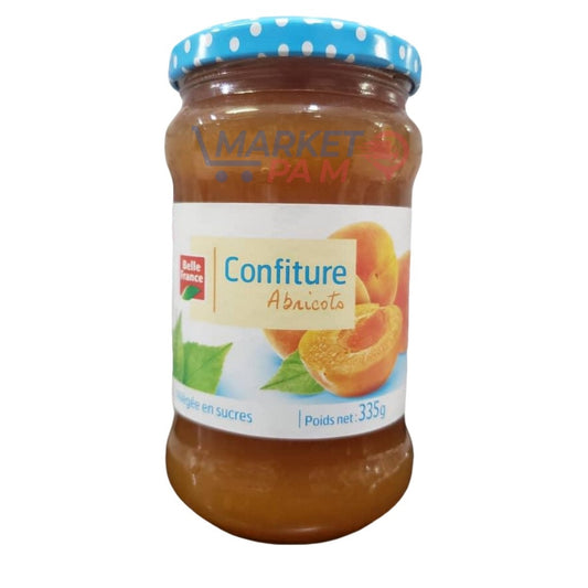 CONFITURE ABRICOTS, POIDS NET 335 g  ( BELLE FRANCE)