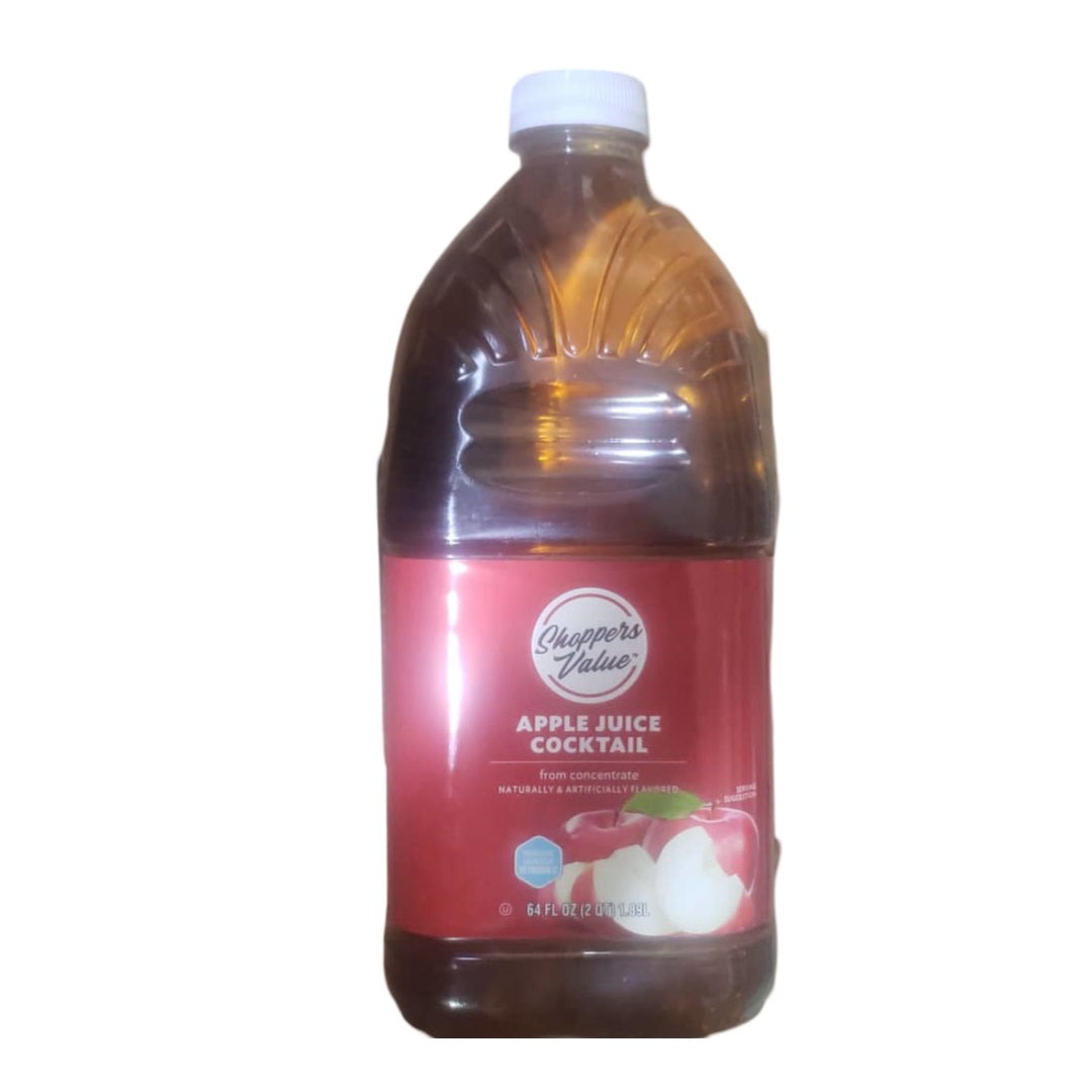 APPLE JUICE COCKTAIL│SHOPERS VALUE │ 64 FL. OZ