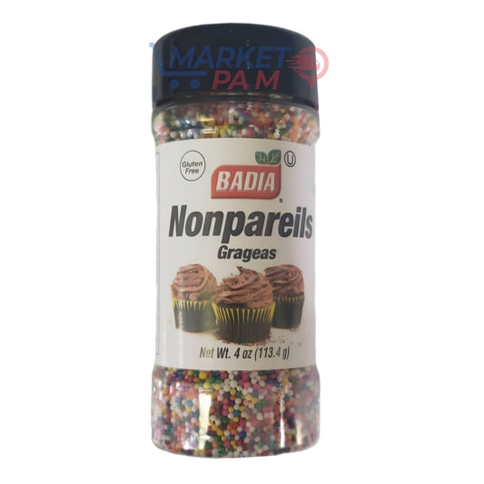BADIA NONPAREILS GRAGEAS NEET WT 4 OZ (113.4 g)