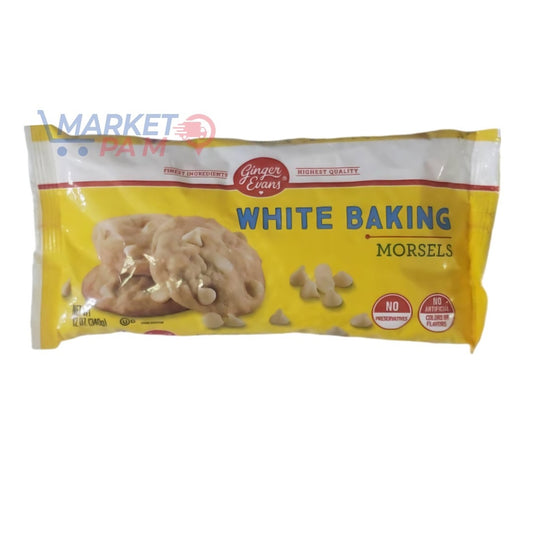 WHITE BAKING , MORSELS , NET WT 12 OZ (340 g)