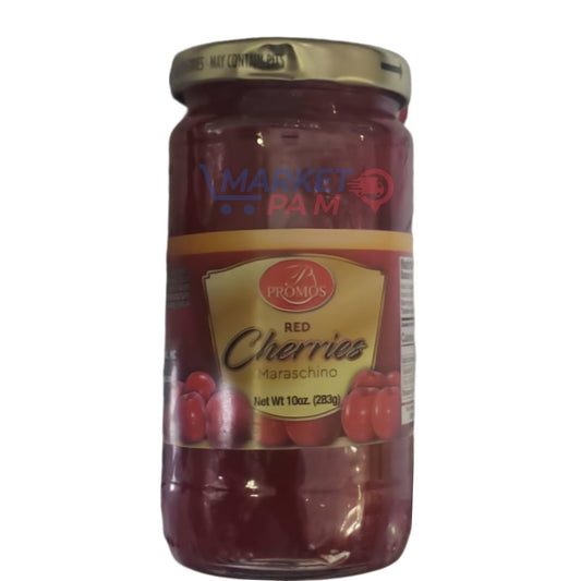RED CHERRIES MARASCHINO , NET WT 10 OZ (283g)