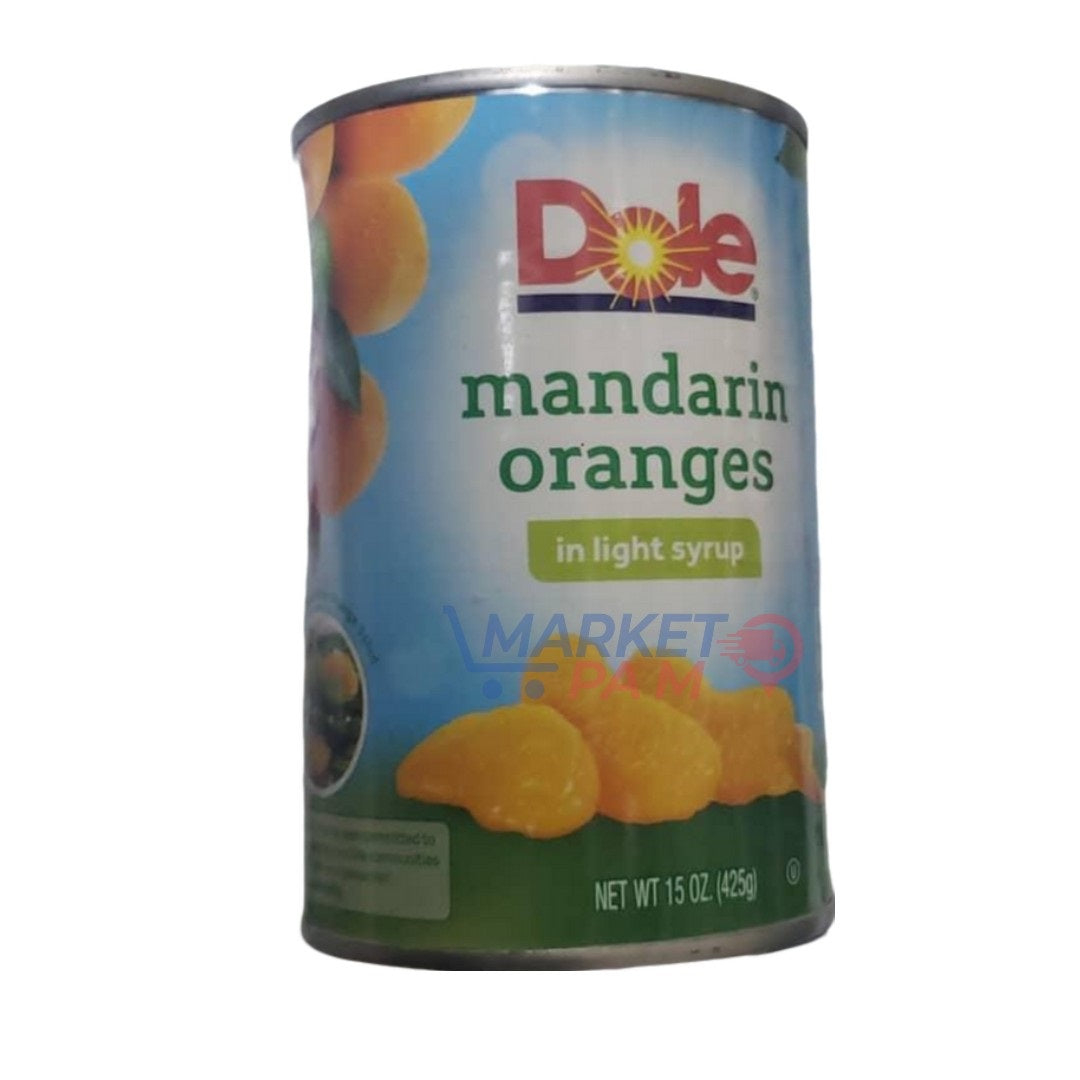 DOLE MANDARIN ORANGES IN LIGHT SYRUP , NET WT 15 OZ (425g)