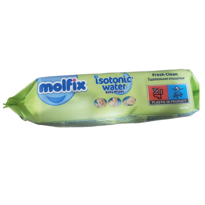 MOLFIX (ISOTONIC WATER 60 PCS) FRESH CLEAN,  60 PCS/WT , 0% ALCOHOL