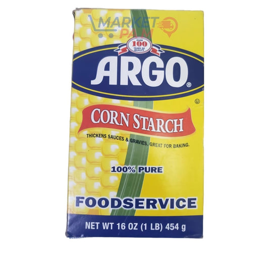 ARGO ORN STACH , THICKENS SAUCES & GRAVIES, GREAT FOR BAKING 100 % PURE, NET WT 16 OZ (1 LB) 454 g