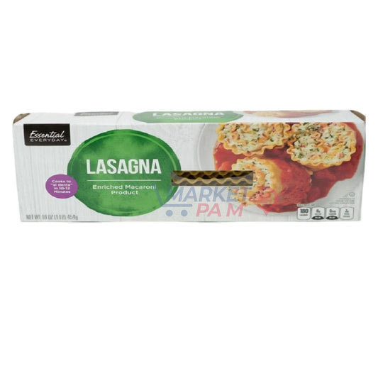 LASAGNA ENRICHED MACCARONI , NET WT 16 OZ /454 g