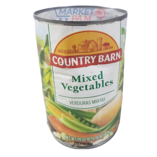 COUNTRY BARN Mixed Vegetables VERDURAS MIXTAS NET WT/PESO NETO 15 02 (425