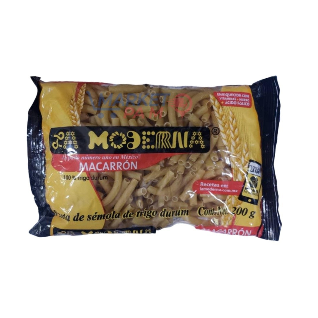 La MODERNA, a pasta numéro uno en México/100% Trigo durum/ Cont. Net 200 g