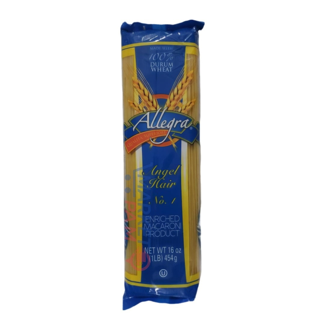 ALLEGRA, ANGEL HAIT NO 1/ NRICHED MACARONI PRODUCT / NET WT 16 OZ (1 LB) 454 g