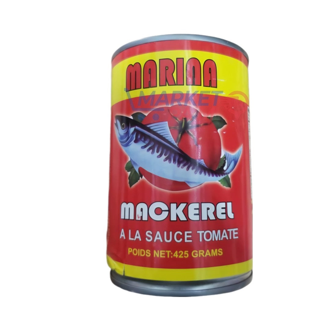 MARINA │ MACKEREL A LA SAUCE TOMATE│ POIDS NET : 425 GRAMS