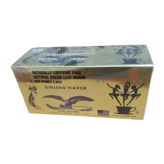 NATURALLY CAFFEINE FREE │ NATURAL GREEN LEAF BRAND │ FOR WOMEN & MEN │ GINSENG FLAVOR