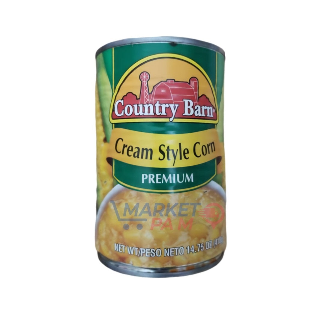 CREAM STYLE CORN  │ COUNTRY BARN │ PREMIUM │ NET WT 14.75 OZ