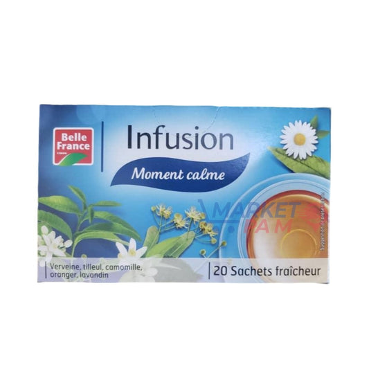 Infusion Moment calme  Verveine, tilleul, camomille, oranger, lavandin 20 Sachets fraîcheur