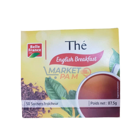 Thé English Breakfast  │ 50 Sachets fraîcheur │Poids net: 87,5g présentation