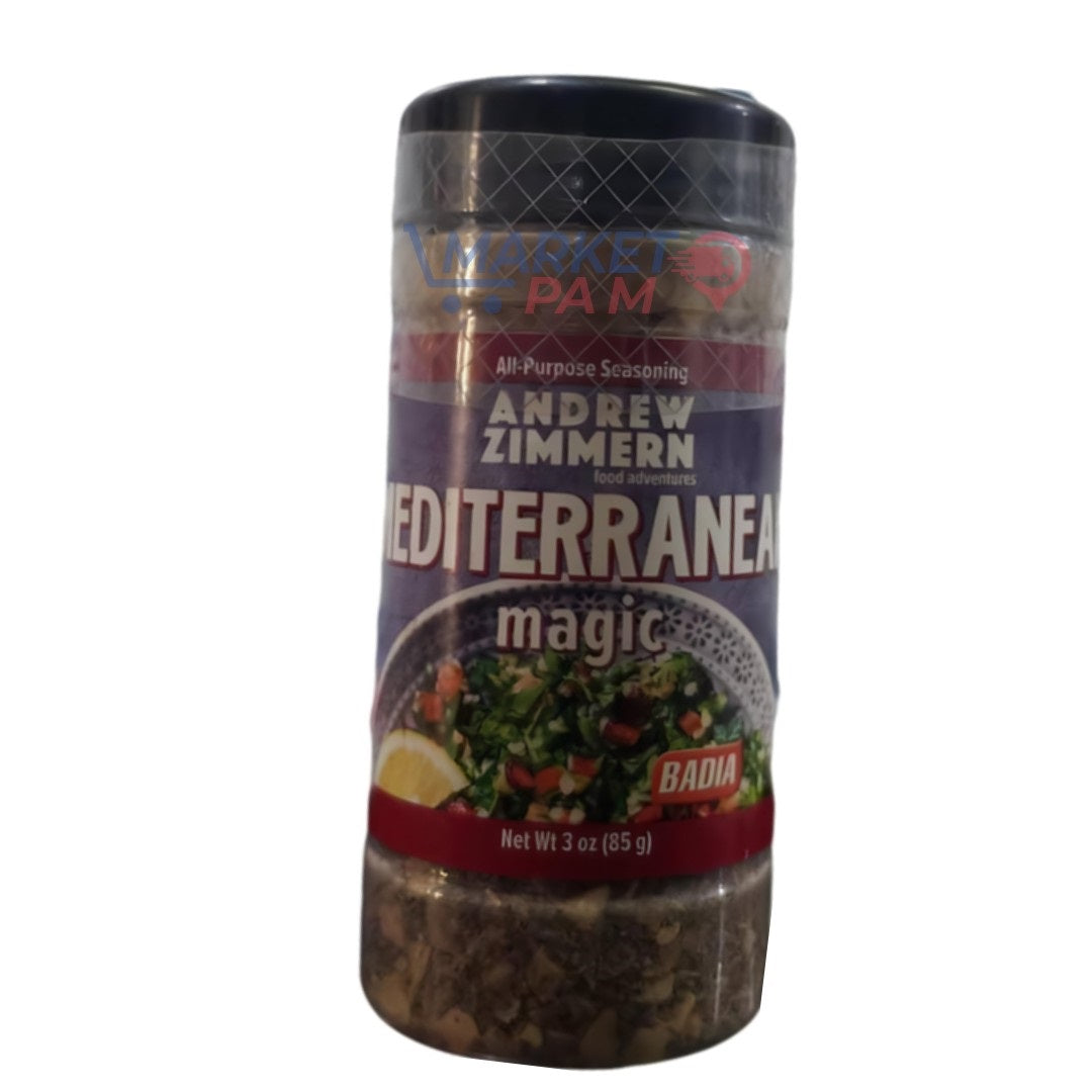 ANDREW ZIMMERN │ MEDITERRANEA MAGIC │ NET WT 3 OZ ( 85 g)