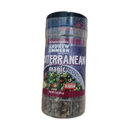 ANDREW ZIMMERN │ MEDITERRANEA MAGIC │ NET WT 3 OZ ( 85 g)
