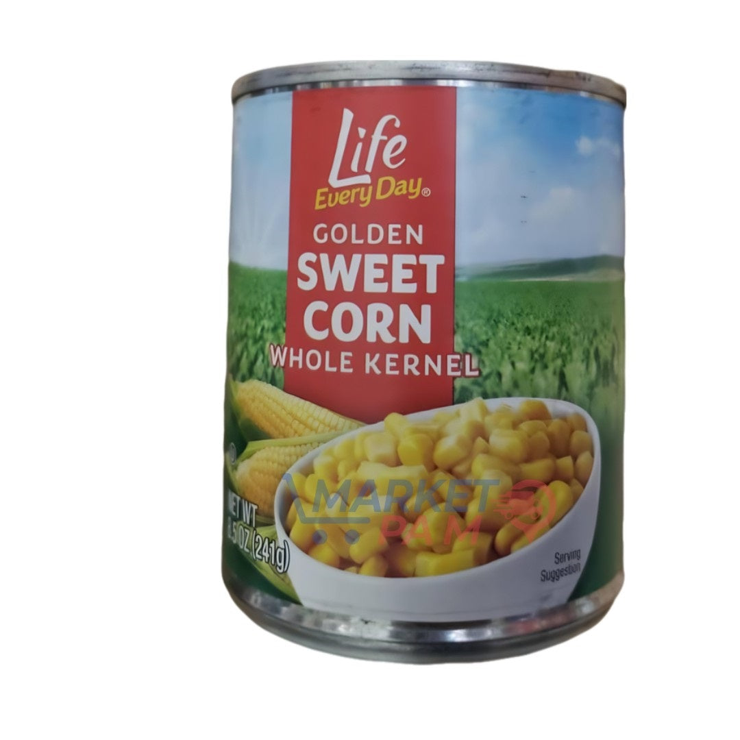 LIFE EVERY DAY GORDEN │ SWEET CORD │ HOLE KERNEL │NET WT 1.5 OZ ( 241 g)