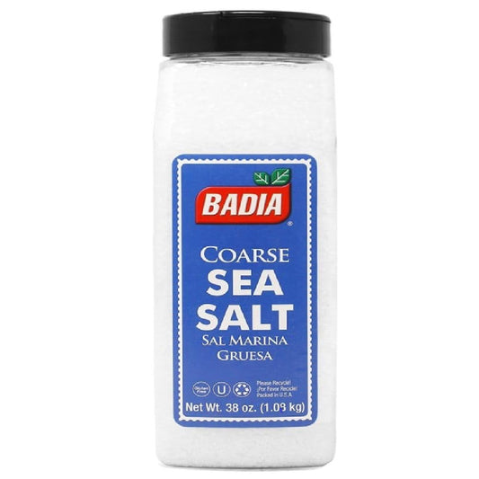 BADIA │ COARSE SEA SALT  SAL MARINA GRUESA  NET WT 38 OZ ( 1.09 KG)