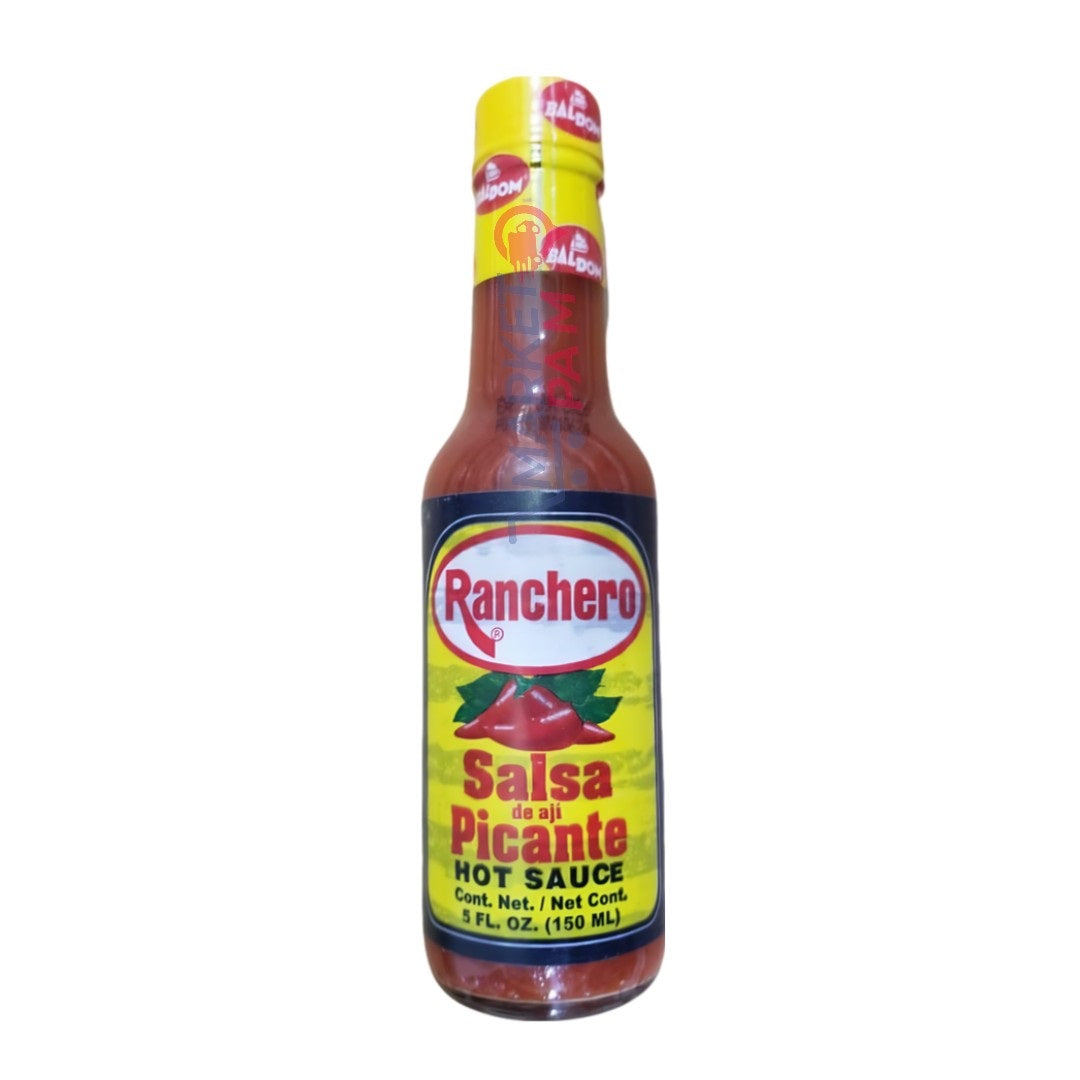 RANCHERO │SALSA DE AJI PICANTE │ HOT SAUCE │ CONT. NET. 5 FL. OZ. ( 150 ML)