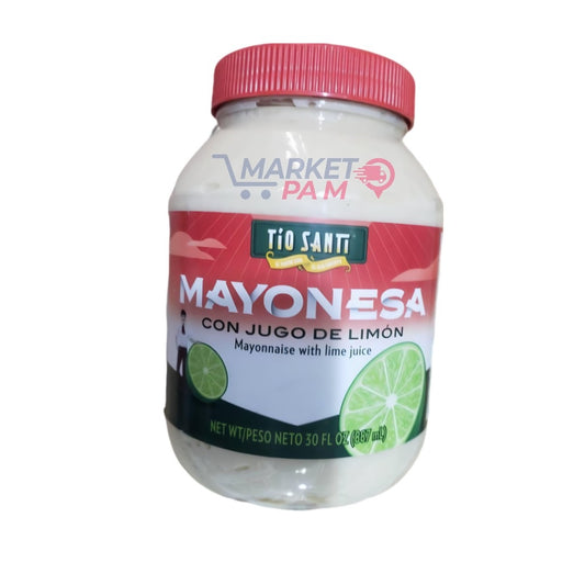 MAYONESA │CON JUGO DE LIMÓN │MAYONNAISE WITH LIME JUICE │ NET WT 30 FL OZ ( 887 ml)